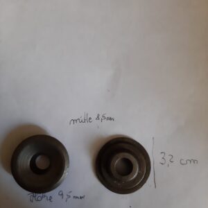 T2B067 FEDERTELLER OBEN EINLASS 8,5mm LOCH ,Höhe 9,5mm DURCHMESSER 3,2CM